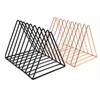Nordic Gold 9-Grid Iron Art Bookshelf and Bookstand Small Desktop Storage Shelf for File and Book Storage