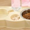 2-in-1 Cat Automatic Water Feeder Large Capacity Cat Food Bowl  Kitten/Puppy/Bunny