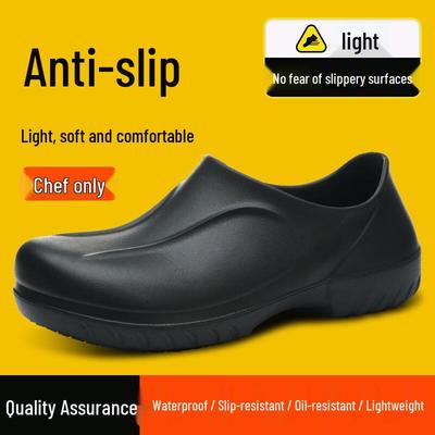 Zapatos de Trabajo Antideslizantes Impermeables para Chef para Hombre Fucheng