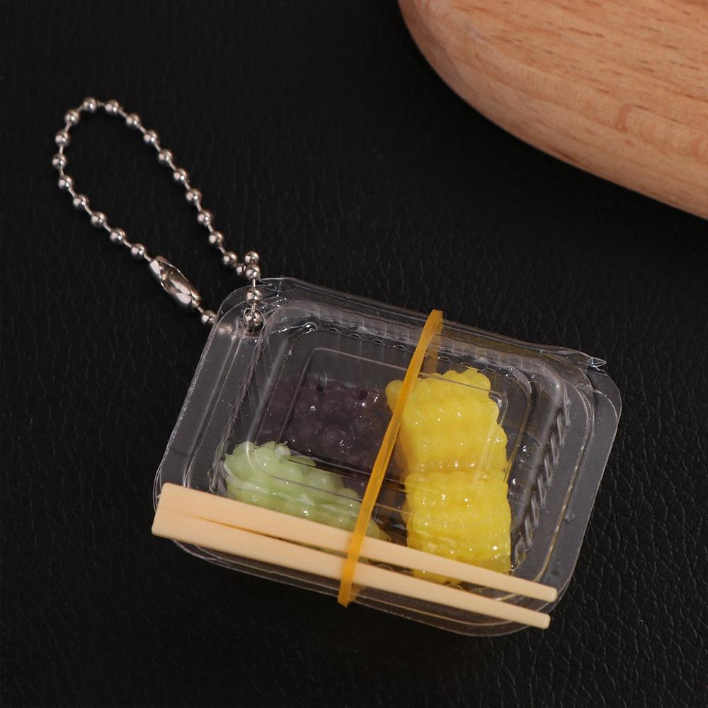 Simulation Simulation Fast Food Box Keychain Fast Food Box Model Pendant  Photography Model Props