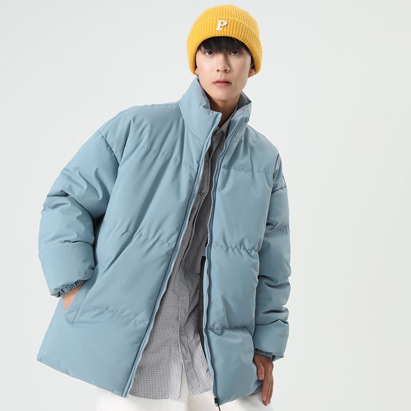 Stand-up Collar Cotton-padded Clothes for Men and Women of the Same Style, Winter New Thickened Down Cotton-padded Jackets, Couples' Cotton-padded
