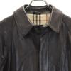 BURBERRY Leather coat Black series Men's Used