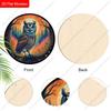 2D Plane Hanging Decorative Signs, Interior Wall or Door Decoration, Garden Decoration, Owl Pattern, Interesting Gifts for Family and Friends