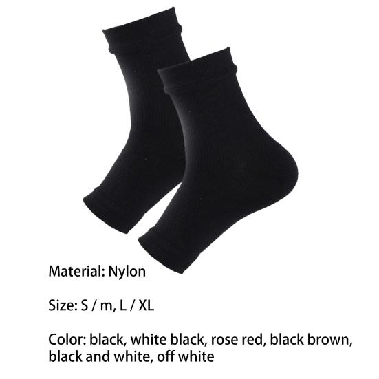Unisex Anti-fatigue Sports Compression Foot Ankle Sleeve Support Brace Socks
