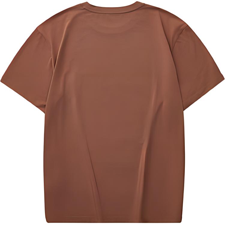 Skechers Sport Utility Round Neck Loose Breathable Short Sleeve T-Shirt Unisex Tops Imperial-Jade Brown L324U028-046K