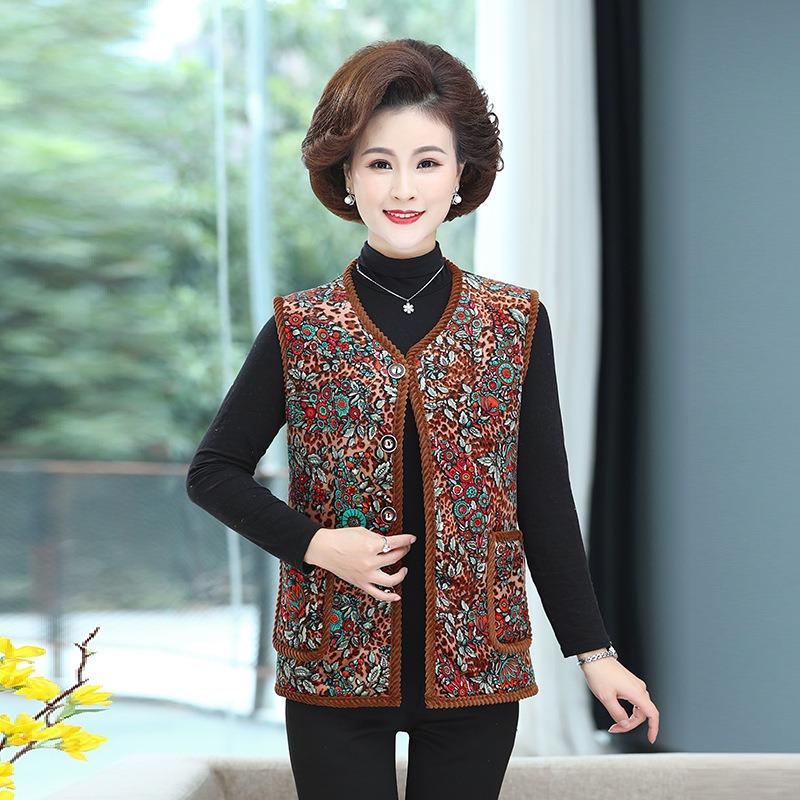 Women's clothing autumn and winter new velvet thickened vest thermal vest wear vest jacket