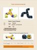 Cross-border Three-way Foldable Rainbow Tunnel for Cats and Dogs