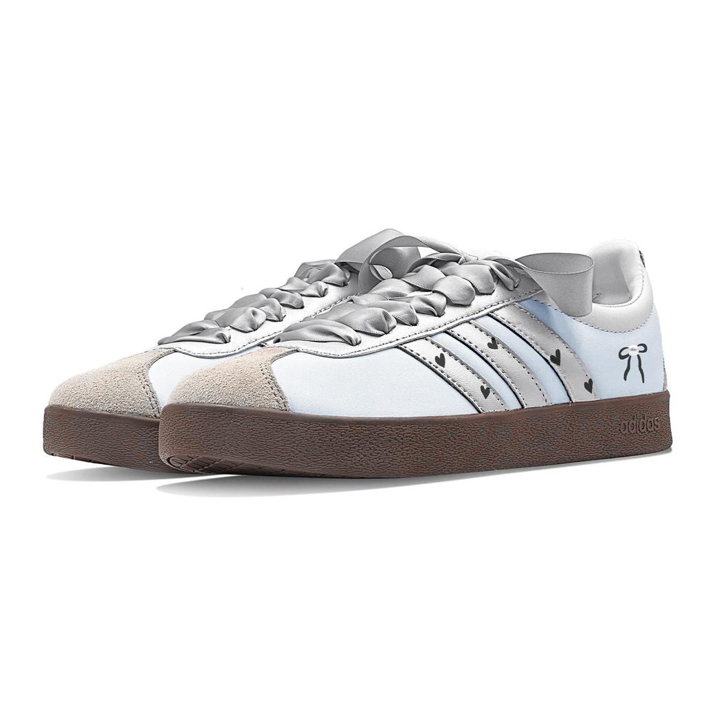 Adidas Neo Vl Court Multicolor Midsummer, Cooling Travel, Sweetheart Ballet Slip Resistant Abrasion Resistant Low top ID6015(Team88-)