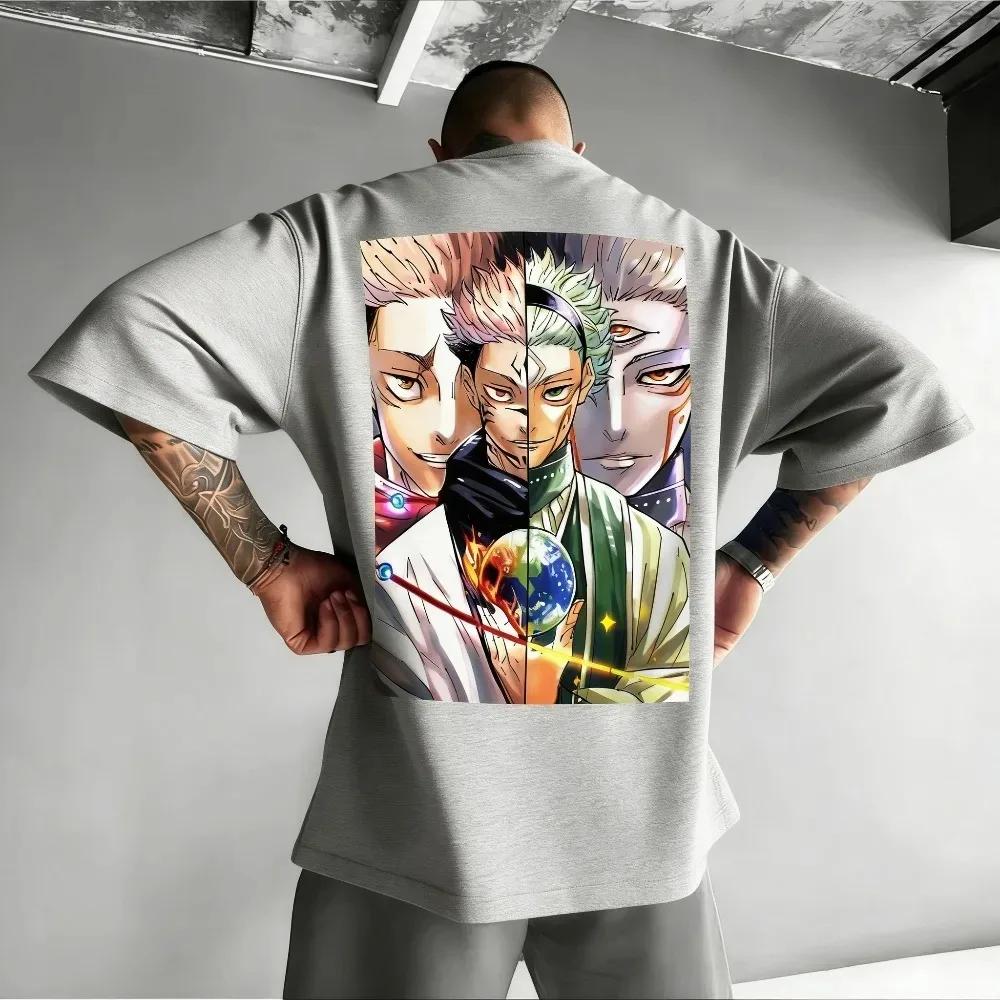 Jujutsu Kaisen Itadori Yuji Cotton T-shirt Summer 2026 Anime Print Fit Short Sleeve Men's Clothing and Women's Clothing Top