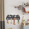 Wall Mounted Display Rack with Hooks for Awards and Decor, JH26166
