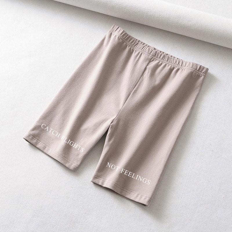 Pantaloni scurți pentru femei Pantaloni scurți pentru motociclist Fitness ocazional scurt din bumbac Culoare Athleisure Pantaloni scurți pentru ciclism Îmbrăcăminte Pantaloni scurți cu talie înaltă Pantalones