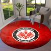 Eintracht Frankfurt Round Area Rug,Carpet Rug for Living Room Bedroom Sofa Playroom Decor,Non-slip Floor Mat
