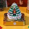 Juletre Bordkalender Med LED-lys 2025 Kalender Notatblokk Kreativ Bordkalender DIY Notater Notisblokk 3D Kunstkalender
