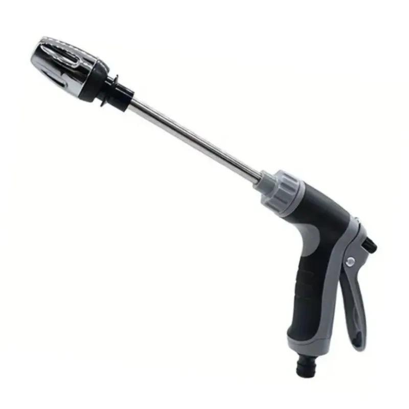 

High-Pressure Car Washing Water Gun with Long Rod & Metal Handle – Quick Connect Nozzle for RV, Garden, and Foam Kettle Cleaning