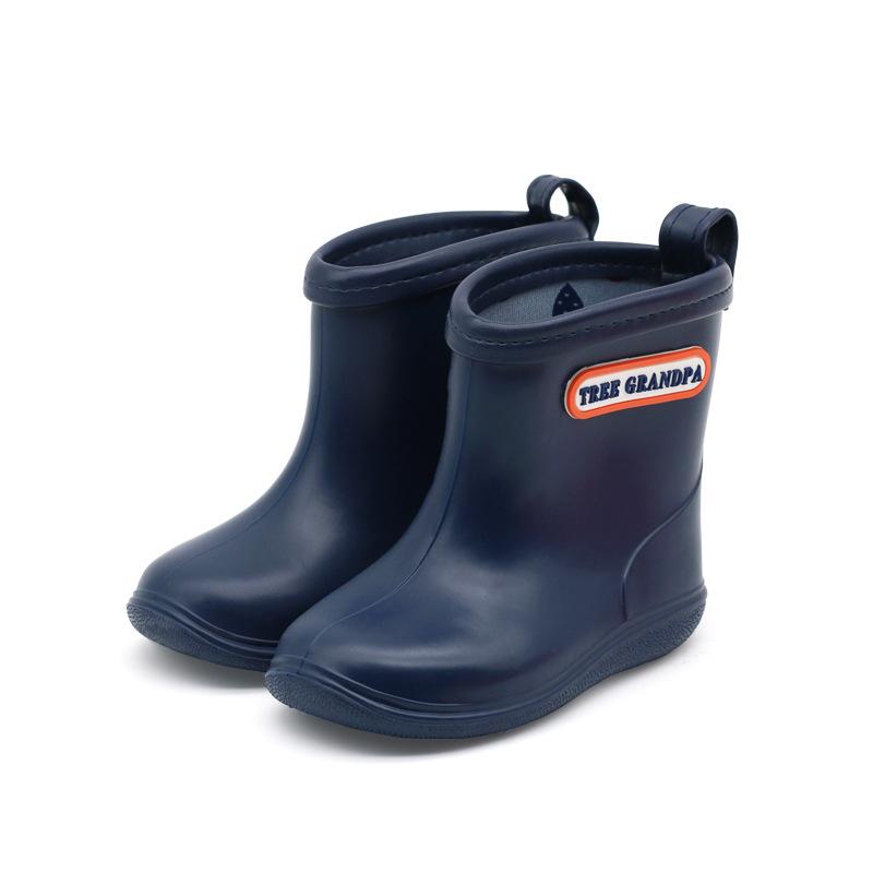 Children's Lightweight Non-slip Mid-calf Rain Boots for Toddlers - Boys & Girls Soft Sole Water Shoes