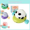 Kids Wind-up Pig Riding Flying Fish Bath Toy Swimming Water Spraying Dinosaur Wind-up Hippo