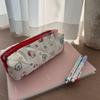 Pencil Case L T Cute Canvas Pencil Case Stationery Bag High Value Large Capacity Zipper Student Storage Bag