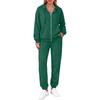 Women's Fashion Comfortable Hoodie Jacket Set for Winter Casual Wear
