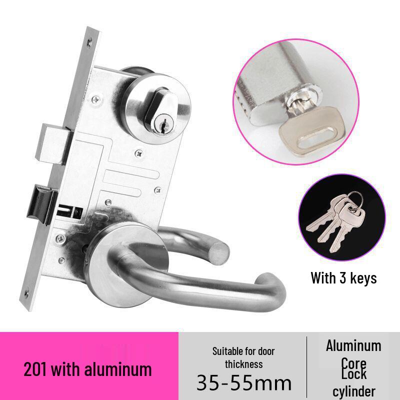 

Stainless Steel Emergency Safety Fire Door Lock - Anti-Theft Corridor/Hallway Lock