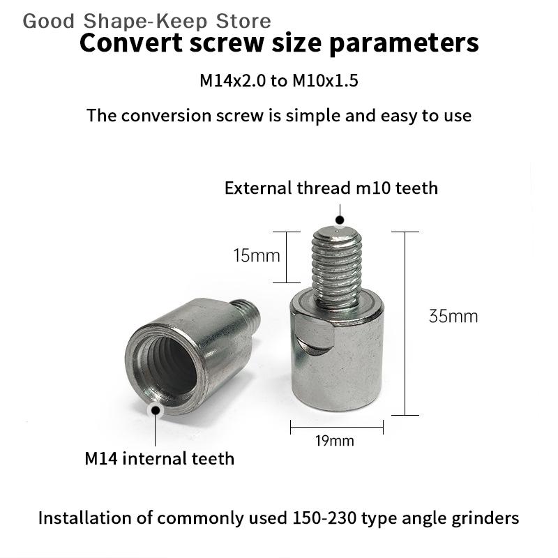 3-Inch Multi-functional Hand Electric Drill Conversion Rod M5 to M10/M14 to M10 Angle Grinder Conversion Tool