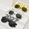 2027 Number Eyeglasses Happy  Year Glasses Diamond Glitter Sunglasses Cosplay Prop Xmas Party Decoration Funny Glasses