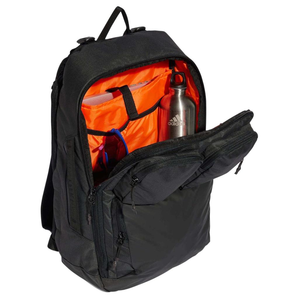Adidas IP/Syst Multi-Pocket Casual Zipper Backpack Unisex Backpack Black IT2181