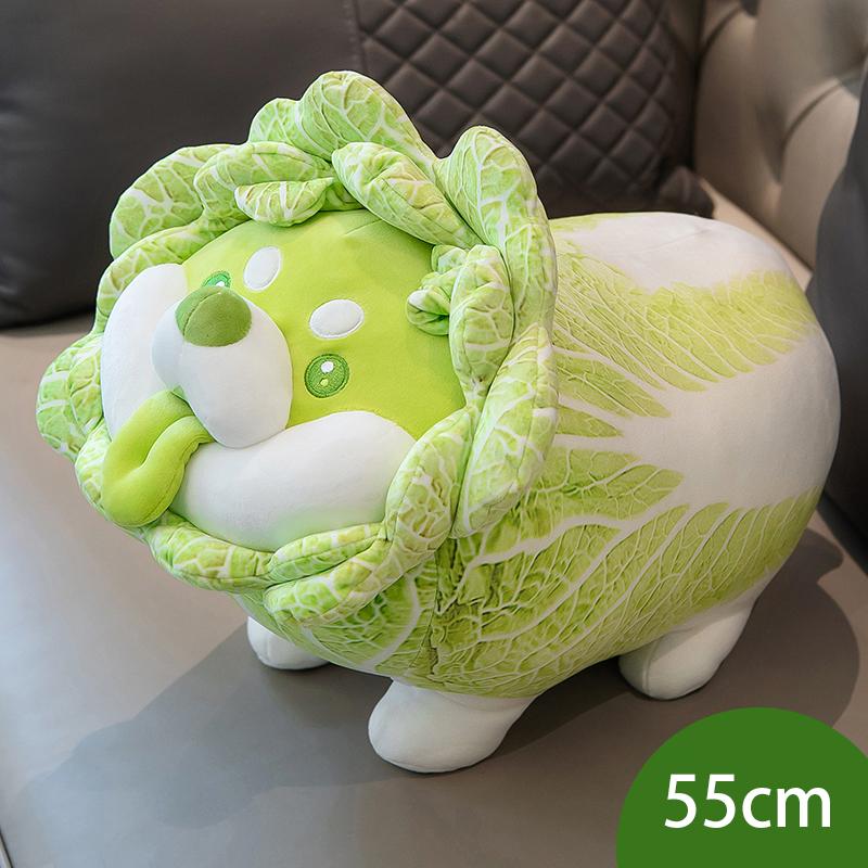 Cute Vegetable Fairy Plush Toy Lifelike Japanese Cabbage Dog Cantaloupe Tortoise Cabbage Frog Fluffy Shiba Inu Pillow Kids Toys