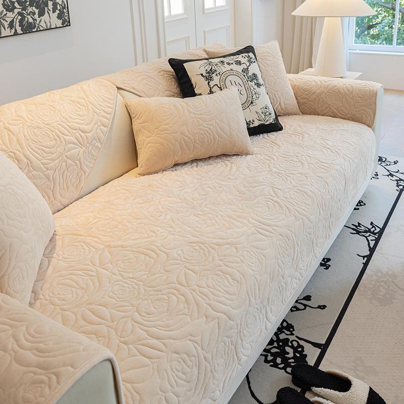 Sofa Cushion Four Seasons Universal Sofa Cushion Crystal Velvet Non-Slip Sofa Cover Cover Towel