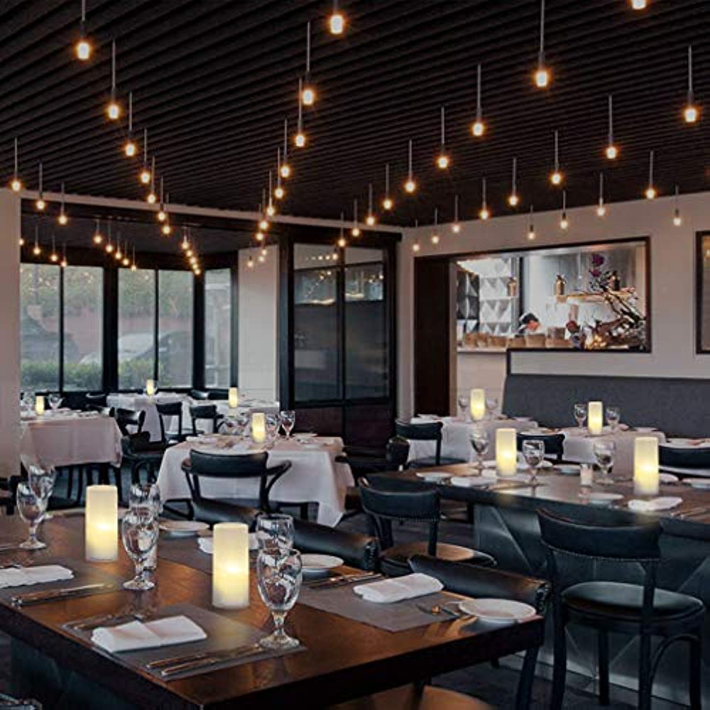 Rechargeable Flameless Candles Tea Lights LED Candles Warm White Tealights for Parties, Weddings, Christmas, Bar, Family, Dinner