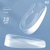 1 Pair Silicone Transparent Heel Lift Insoles - Invisible Arch Support Pads for Women, Adjustable Height Comfortable Half Insoles for Shoes