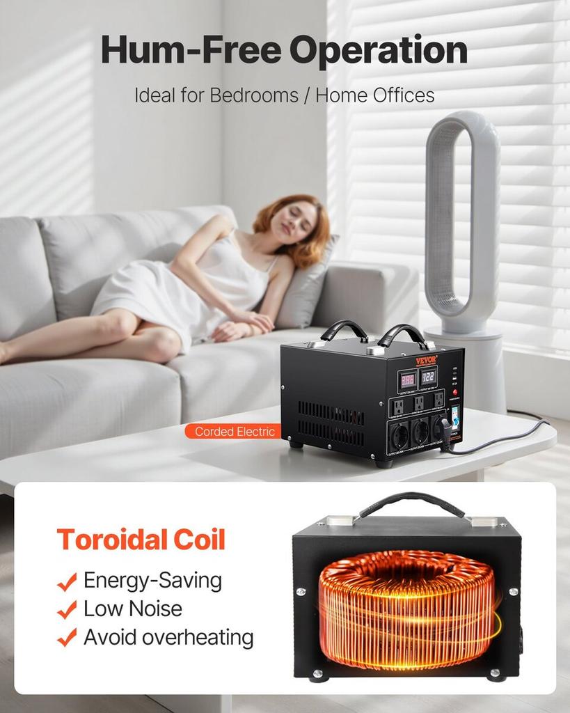 3000VA Měnič napětí Transformátor Zvyšující/Snižující 220V-110V /110V-220V CE