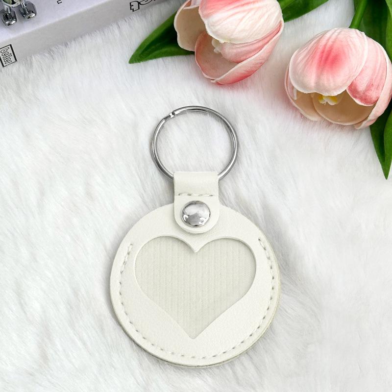 Leather Pet Hair Memorial Keychain Case: Cat & Dog Hair Keepsake Hanger