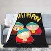 Cartman South-Parks Decken Samt Bedruckt Multifunktionale Warme Überwurfdecke für Bettwäsche Schlafzimmer Steppdecke