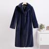 Solid Plush Winter Coats Women Long Lapel Faux Fur Jacket Fluffy Luxury Artificial Fur Jacket Teddy Female Fake Natural Fur Coat Women
