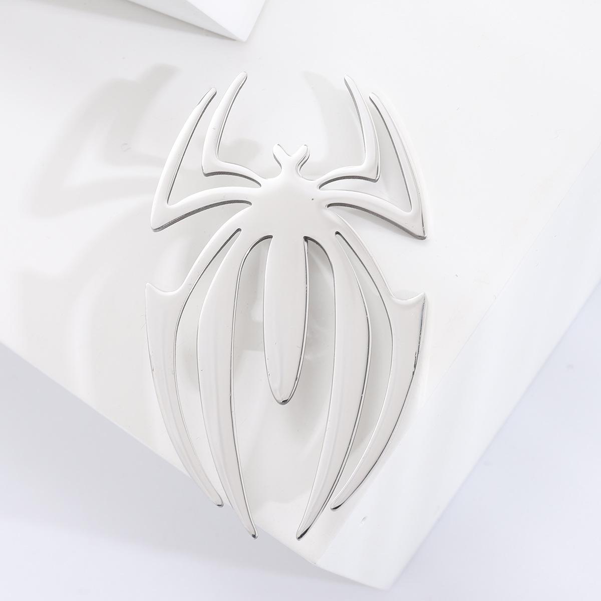 

Простая и стильная золотая гладкая брошь-паук из нержавеющей стали с персонализированной пряжкой-булавкой, защищающей от света