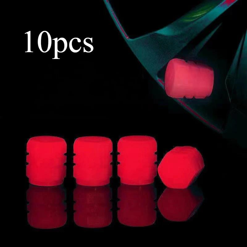 10pcs Luminous Valve Stem Cap Universal Car Decor