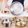 2-Layer  Steel  Pot Stainless Steel Cookware 27cm/11in 2-Layer  Pot Cooker Double Boiler Soup Steaming Pot