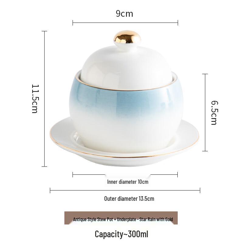 Zhaoran Ceramic Double Boiler Stew Pot