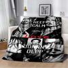 Johnny Depp Pattern Throw Blanket Light Weight Blanket for Living Room Bedroom Kidsroom Warm Blanket Christmas Gift