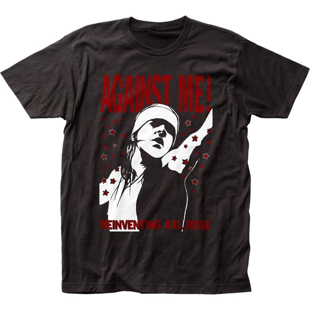 Against Me Reinventing Axl Rose Mens T Shirt Music Classic Rock Band Tee Black Unisex T-Shirt S