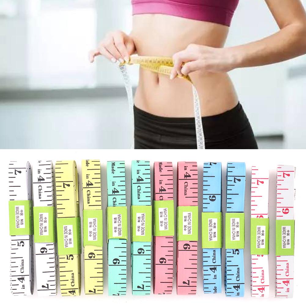 12pcs 150cm 60 Body Measuring Ruler Sewing Tailor Measuring Tape Soft Flat Sewing Ruler