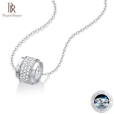 S925 Silver Moissanite Ten Mile Galaxy Theme Pendant New Fashion Clavicle Chain