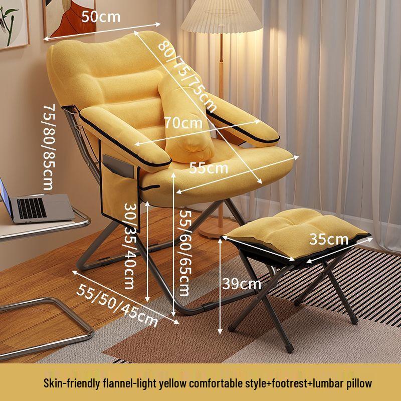 Adjustable Folding Recliner Chair with Footrest