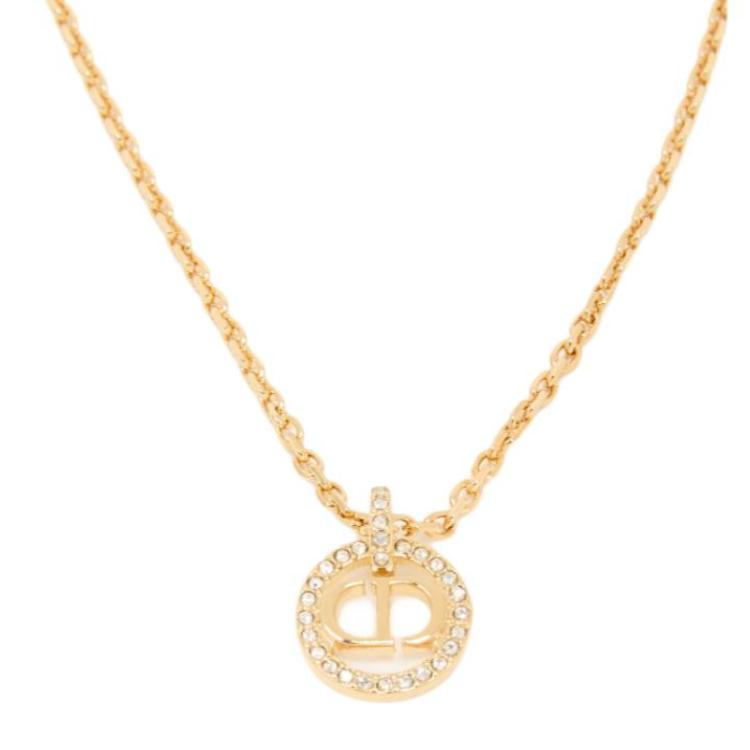 Dior Cd Letter Metal Necklace Women