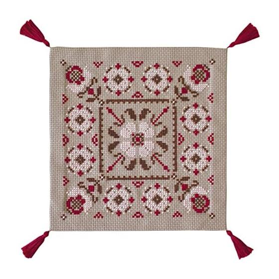 Olympus Thread Embroidery Kit Folklore Patterns Rose Frame 9098