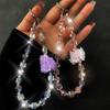 Anti-Lost Phone Hand Rope Hand-beaded Car Keychain Fashion Mobile Phone Lanyard Strap