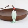 Handmade Fish Whistle Necklace Adjustable Cord Porcelain Fish Pendant  Friends Gift