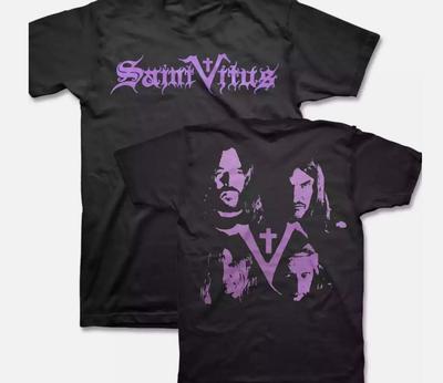 Saint Vitus 2 Sides Band Black T-shirt Short Sleeve All Sizes S To 5XL Unisex T-Shirt