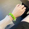 Cute 3d Face Beads Bracelet Hinge Protector Full Protection Phone Cover For Samsung Galaxy Z Flip 4 3 Case Crossbody Lanyard
