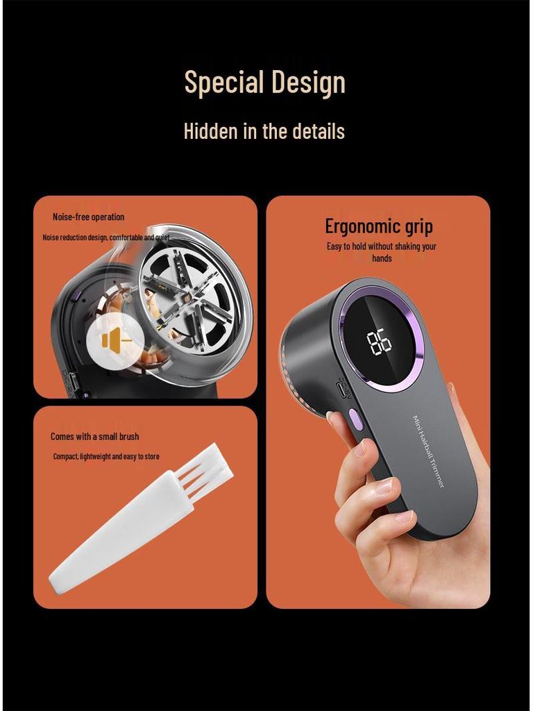 Rechargeable Fabric Shaver and Sweater De-piller